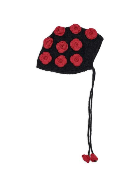 Alanui roses bonnet hat - Black - zdjęcie produktu nr 2