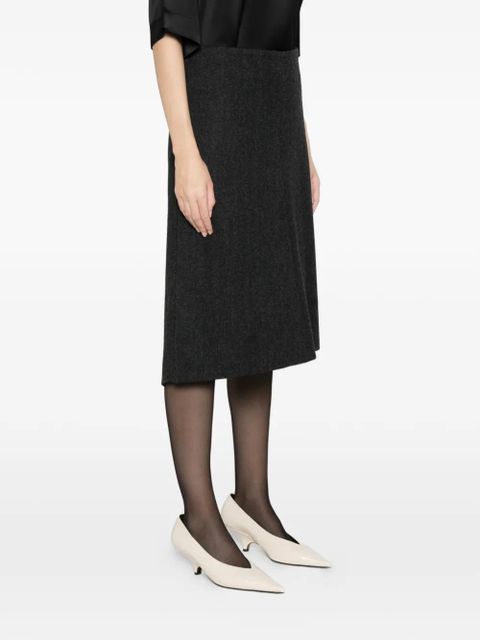 TOTEME twill suit midi skirt - Grey - zdjęcie produktu nr 2