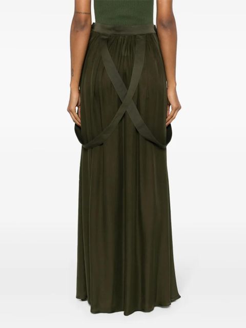 Max Mara Jedy silk maxi skirt - Green