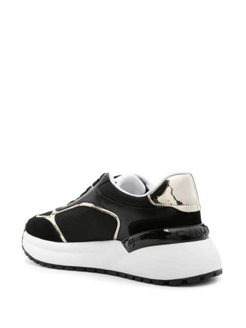 PINKO Love Birds leather sneakers - Black