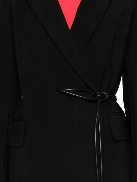 Sportmax self-tie wrap blazer - Black