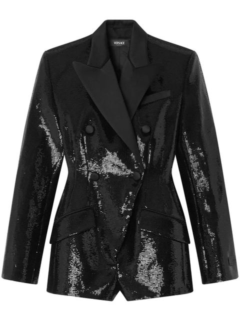 Versace Hourglass embellished playsuit - Black - zdjęcie produktu nr 1