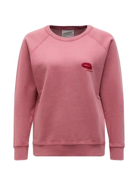MARANT ÉTOILE embroidered sweatshirt - Pink - zdjęcie produktu nr 1