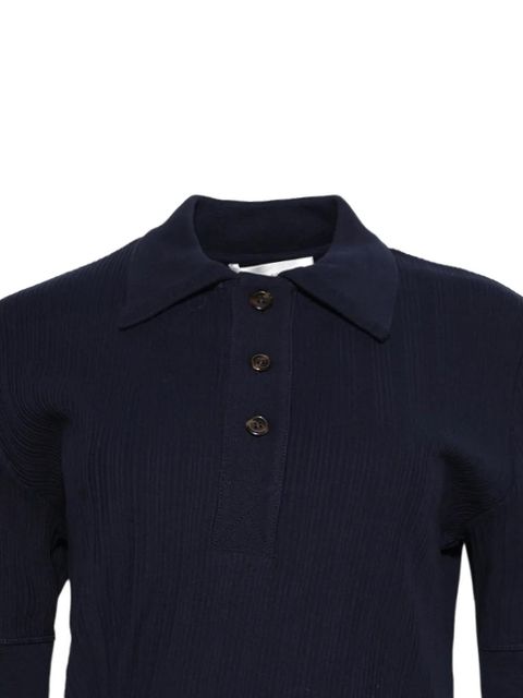 Victoria Beckham twist-detail polo top - Blue - zdjęcie produktu nr 2