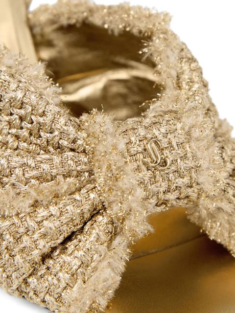 Jimmy Choo 95mm Annika sandals - Gold