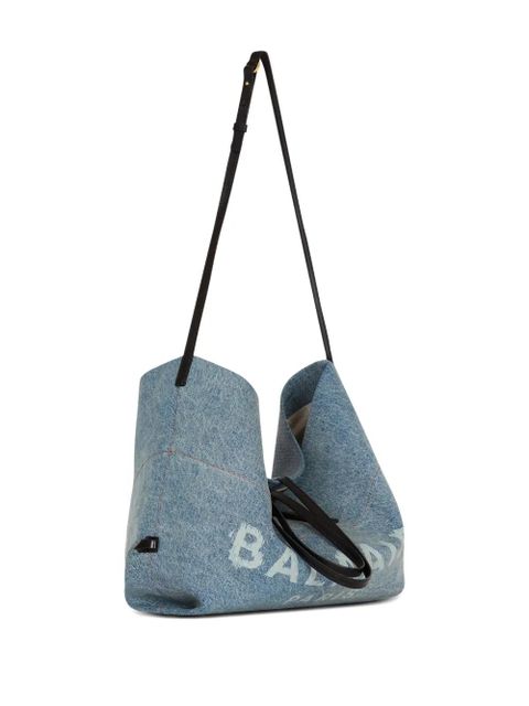 Balmain Track tote bag - Blue