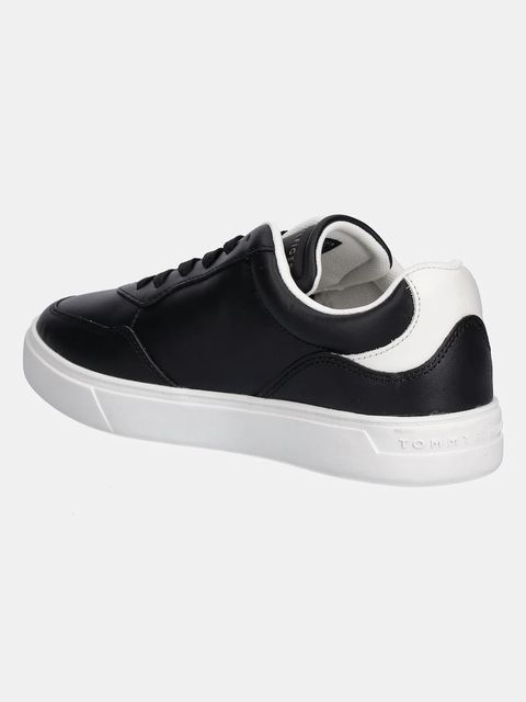 Tommy Hilfiger sneakersy skórzane CASUAL CUPSOLE SNEAKER damskie kolor czarny FW0FW08689