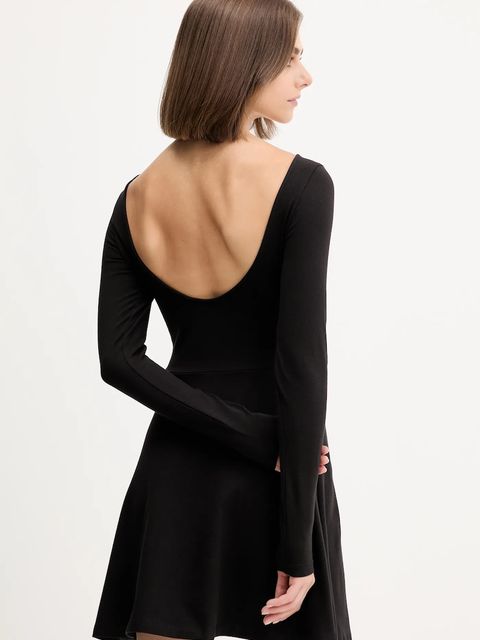 Tommy Jeans sukienka kolor czarny mini rozkloszowana DW0DW21745 - zdjęcie produktu nr 1