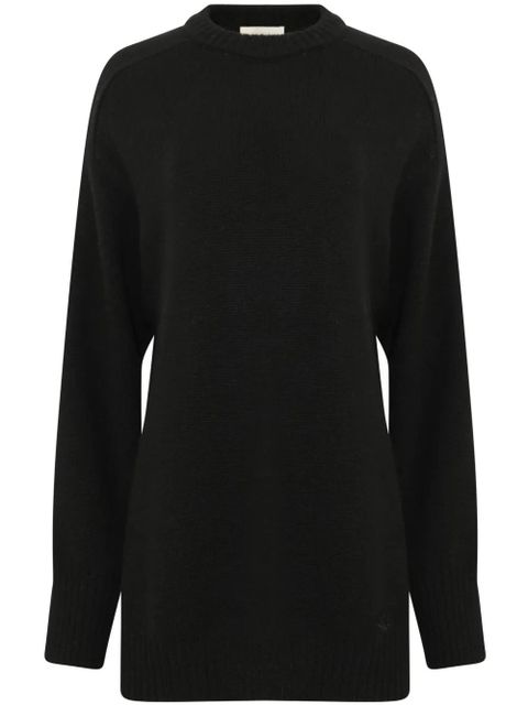 LouLou de Saison crew-neck wool-blend jumper - Black - zdjęcie produktu nr 1