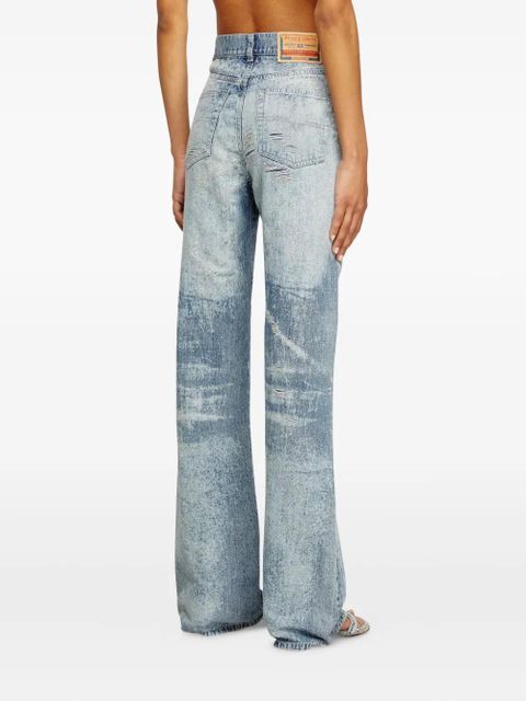 Diesel 1971 D-Sent acid-wash distressed jeans - Blue - zdjęcie produktu nr 2