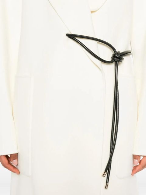 Sportmax knotted-tie fastening coat - Neutrals