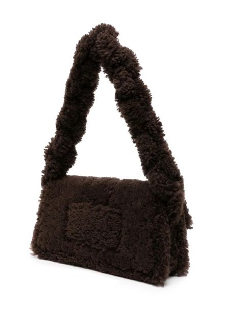 Jacquemus Le Bambidou shearling shoulder bag - Brown