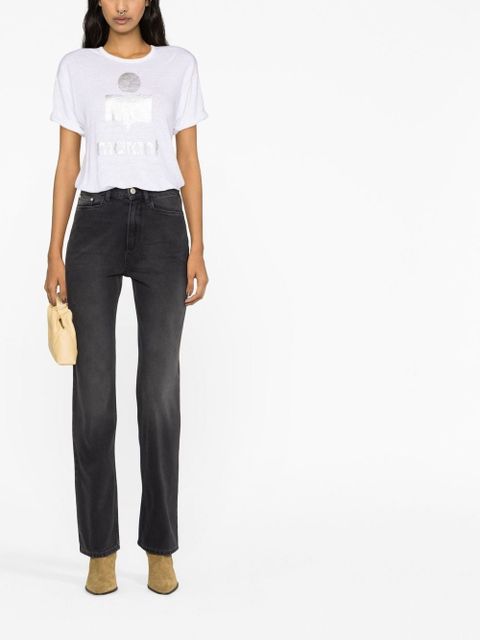 MARANT ÉTOILE Koldi logo-print T-shirt - White - zdjęcie produktu nr 2