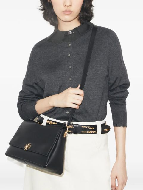 Tory Burch Charlie Shoulder Bag - Black - zdjęcie produktu nr 2