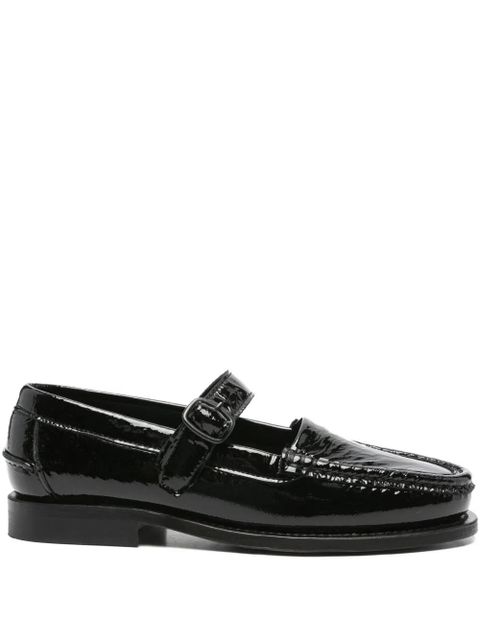 Hereu Blanquer crinkled glossy loafers - Black - zdjęcie produktu nr 1