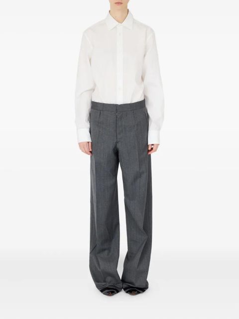 Maison Margiela wide-leg tailored trousers - Grey - zdjęcie produktu nr 2