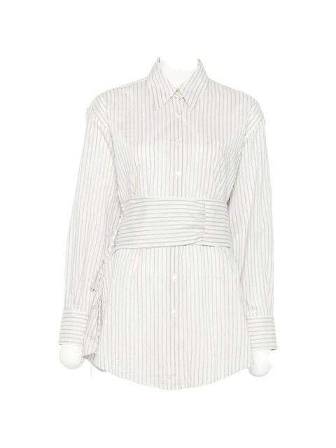 Róhe striped collared shirt - White - zdjęcie produktu nr 1