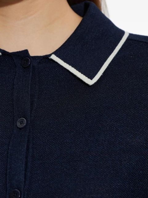 BOGNER Peaches contrast-collar cardigan - Blue