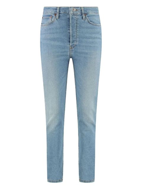 RE/DONE 90s logo-appliqué jeans - Blue - zdjęcie produktu nr 1