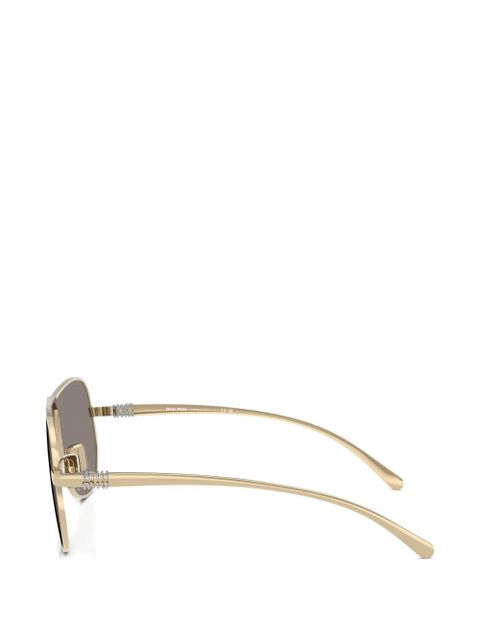 Miu Miu Eyewear pilot-frame sunglasses - Gold