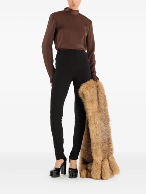 ROTATE BIRGER CHRISTENSEN cowl-back long-sleeve top - Brown - zdjęcie produktu nr 2