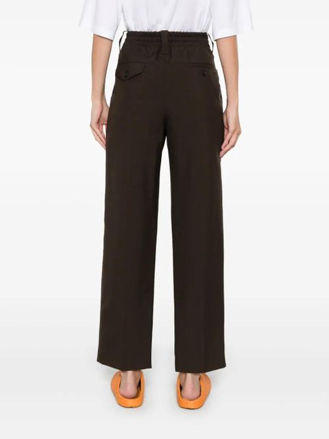 Marni pleat-detail trousers - Brown