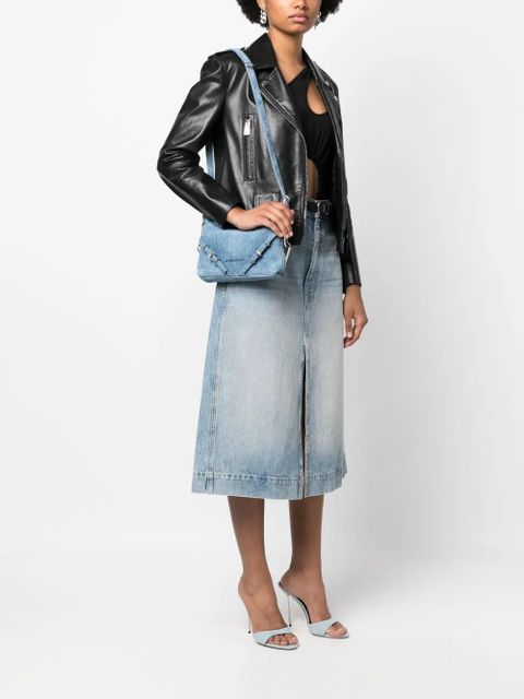 Givenchy Voyou denim mini shoulder bag - Blue - zdjęcie produktu nr 2