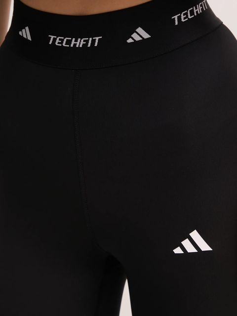 adidas Performance legginsy treningowe Techfit kolor czarny z nadrukiem IT2272