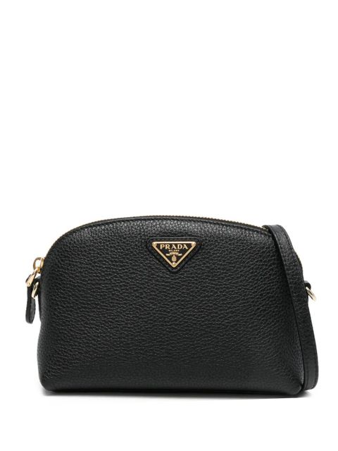 Prada Vit Daino Soft mini bag - Black - zdjęcie produktu nr 1