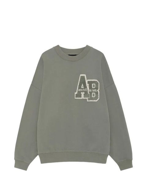 ANINE BING Miles cotton sweatshirt - Green - zdjęcie produktu nr 1