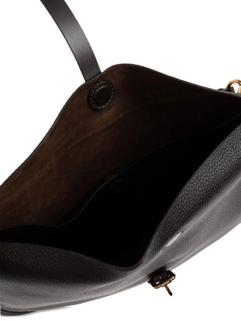 ETRO buckle-fastening leather shoulder bag - Brown