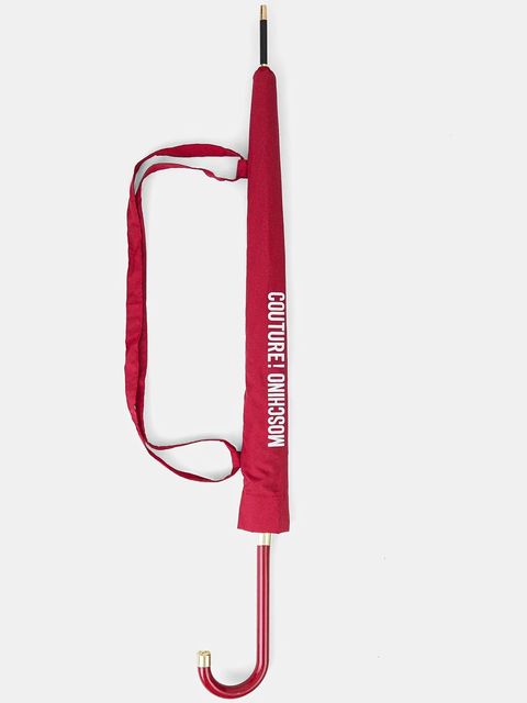 Moschino parasol kolor bordowy 8982