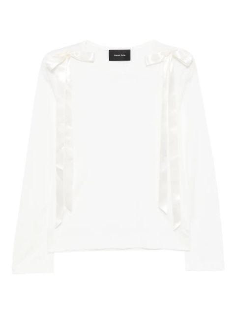 Simone Rocha lyocell T-shirt - White - zdjęcie produktu nr 1