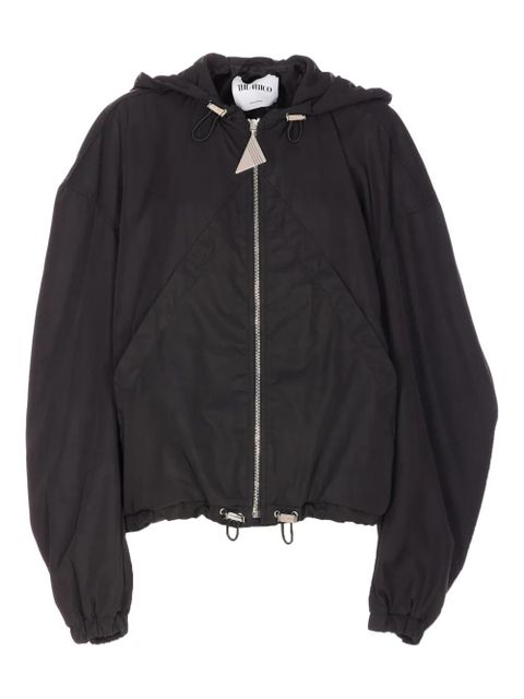The Attico hooded zip bomber jacket - Black - zdjęcie produktu nr 1