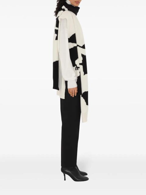 Burberry Equestrian Knight motif cape - Black