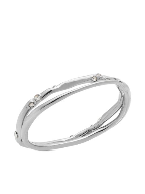 DRIES VAN NOTEN embellished bracelet (set of two) - Silver