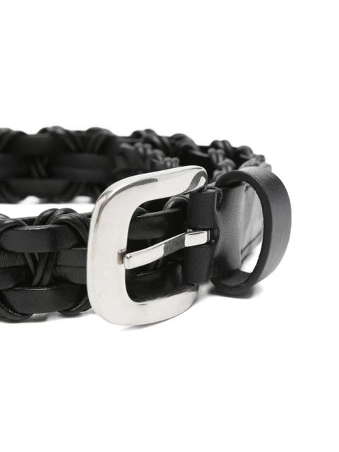 The Row Cord braided leather belt - Black - zdjęcie produktu nr 2