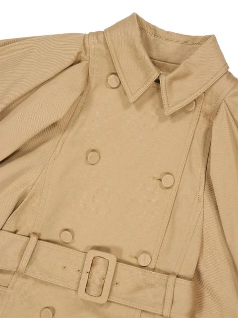 Gabriela Hearst Aeon puff-sleeve trench coat - Neutrals