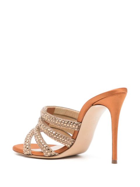 Casadei Stratosphere 110mm studded sandals - Orange