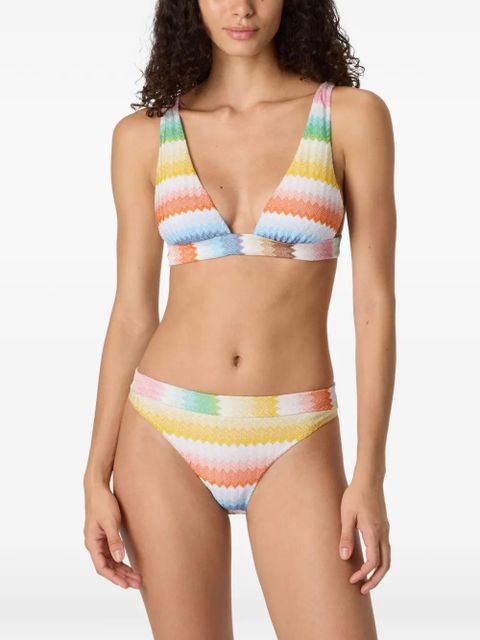 Missoni zigzag-pattern bikini - Yellow
