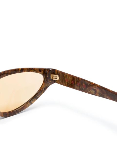 Marni Eyewear Mavericks Radica cat-eye sunglasses - Brown