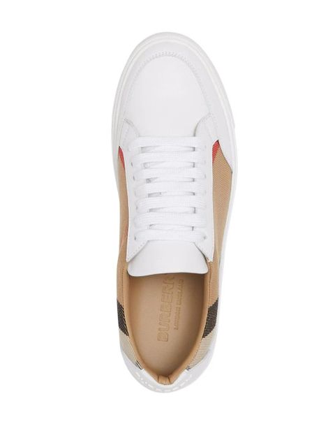 Burberry House Check low-top sneakers - White