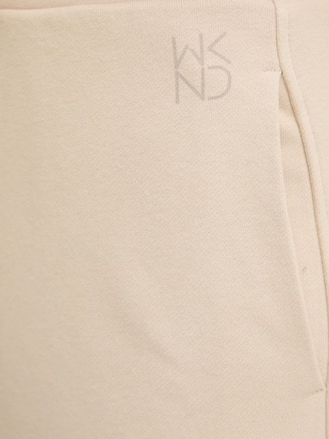 Weekend Max Mara spodnie dresowe VOLIERA damskie kolor beżowy gładkie 2615781021600