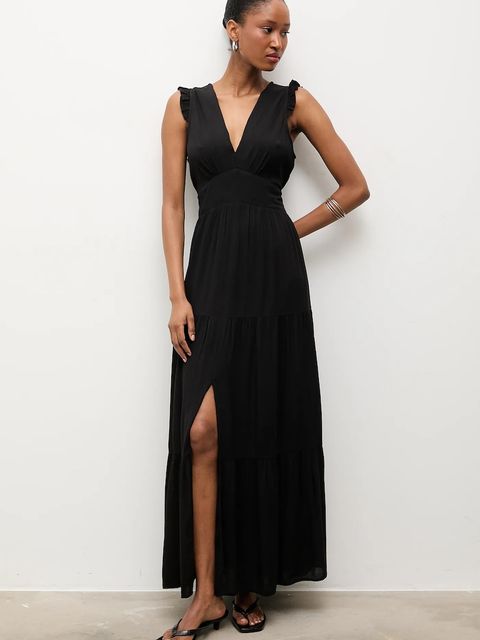 Answear.LAB sukienka rozkloszowana z wiskozy - zdjęcie produktu nr 1