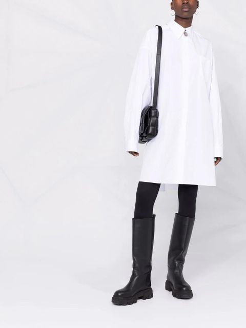 Maison Margiela poplin shirt dress - White