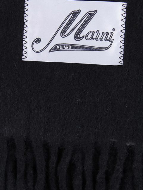 Marni fringed-trims scarf - Black - zdjęcie produktu nr 2