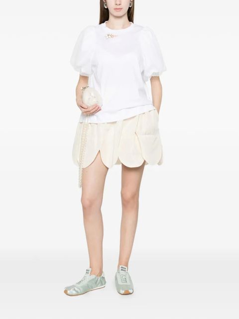 Simone Rocha puff-sleeve T-shirt - White - zdjęcie produktu nr 2