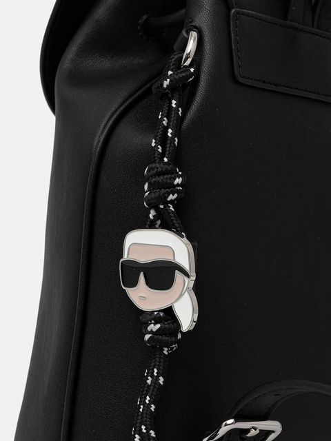 Karl Lagerfeld plecak IKON damski kolor czarny mały gładki B1W30002
