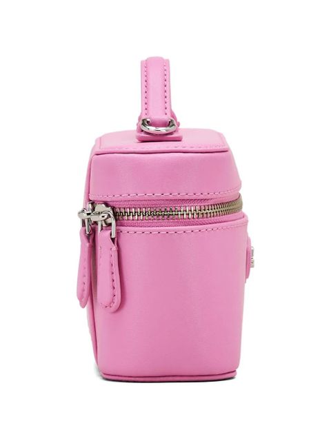 Marc Jacobs logo-zip leather mini bag - Pink