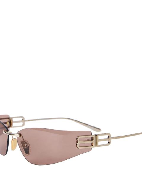 Balenciaga Eyewear Gossip geometric-frame sunglasses - Gold